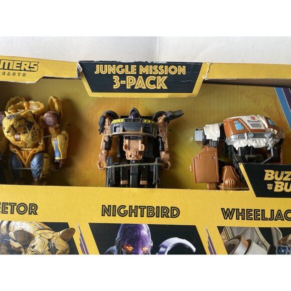 Transformers Rise Of The Beasts Buzzworthy Bumblebee Cheetor Nightbird Wheeljack - Picture 2 of 6